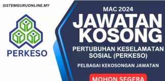 Jawatan Kosong PERKESO Mac 2024 Jawatan kosong perkeso bulan mac 2024