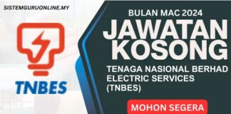 Jawatan Kosong TNBES Mac 2024