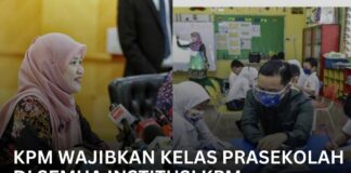 KPM Wajibkan Kelas Prasekolah Di Semua Institusi KPM KPM Wajibkan Kelas Prasekolah Di Semua Institusi KPM