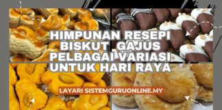 Himpunan Resepi Biskut Gajus Pelbagai Variasi untuk Hari Raya Resepi Biskut Gajus