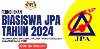 permohonan biasiswa jpa 2024