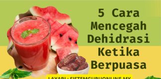 5 Cara Mencegah Dehidrasi Ketika Puasa