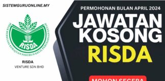 Pengambilan Jawatan RISDA April 2024 JAWATAN RISDA APRIL 2024