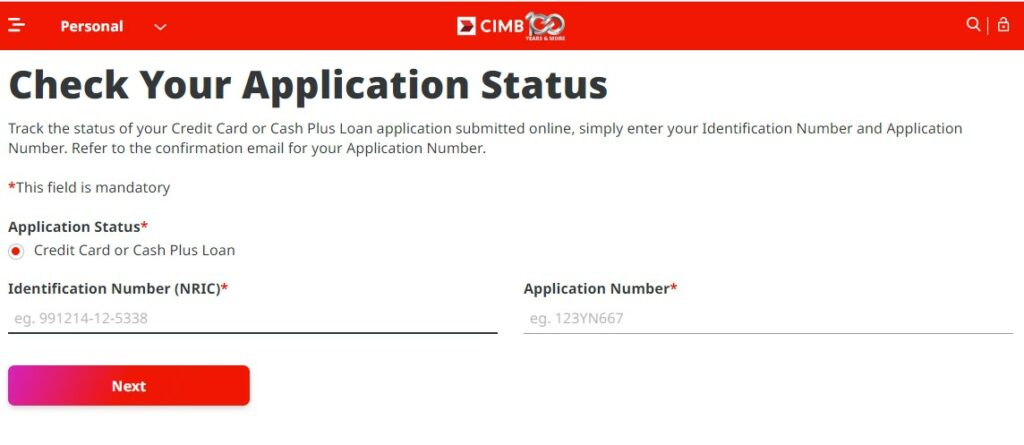 Cara Check Status Loan CIMB