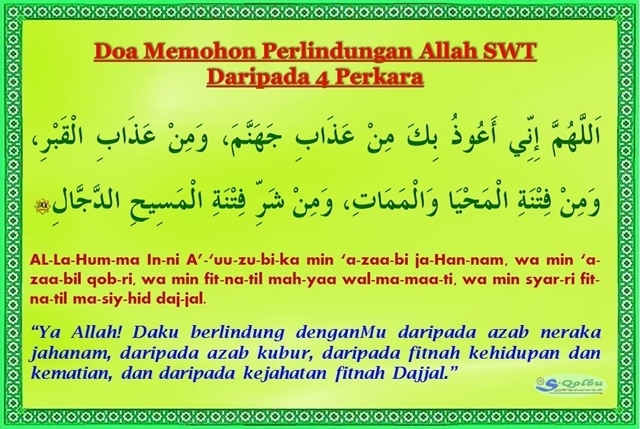 doa selepas bacaan tasyahhud akhir dan sebelum salam sq