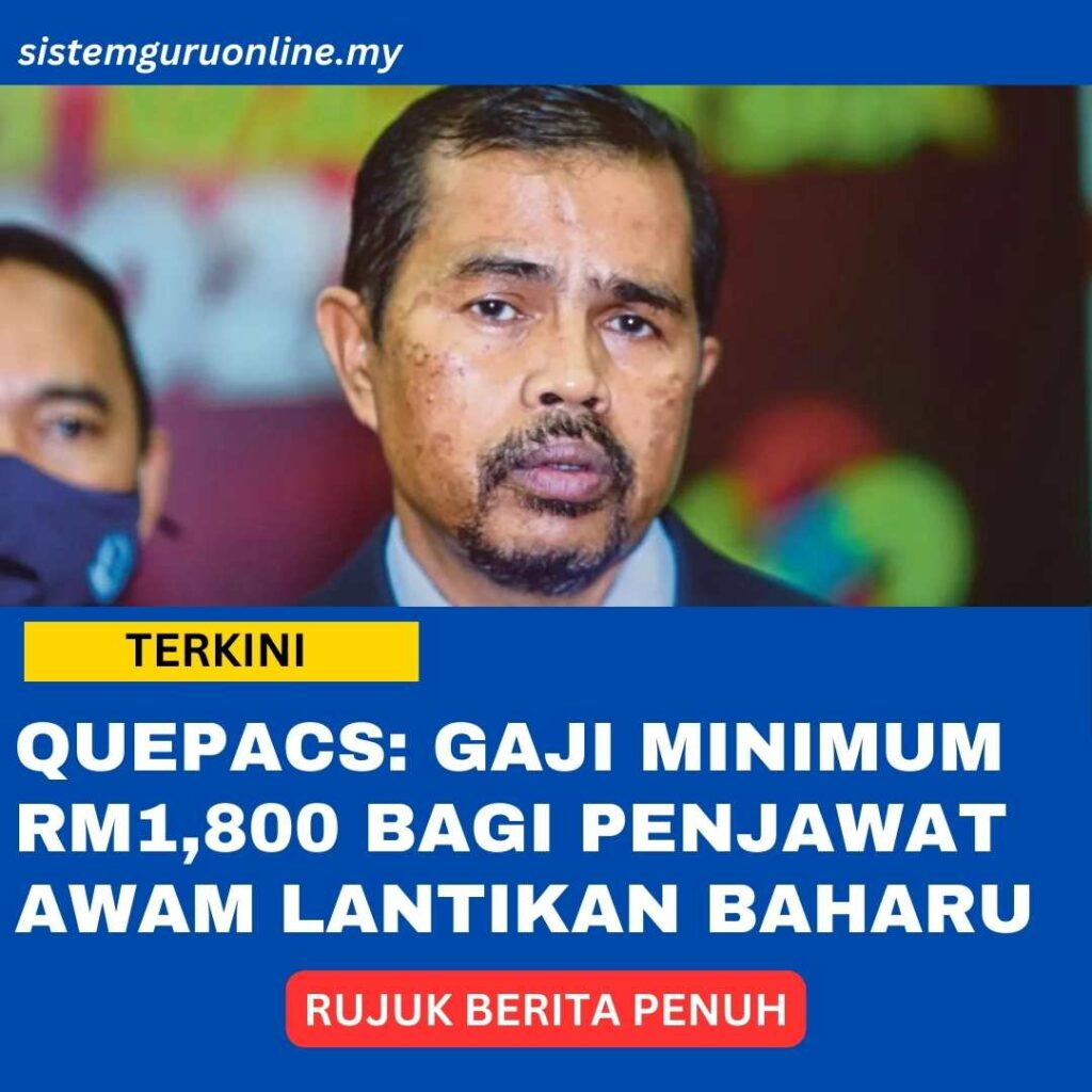 Kerajaan Umum Kenaikan Gaji Penjawat Awam Pada 1 Mei 2024