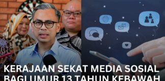 Kerajaan Sekat Media Sosial Bagi Umur 13 Tahun Kebawah kerajaan sekat media sosial bagi umur 13 tahun