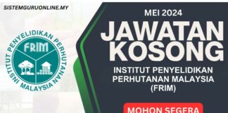 Pengambilan Jawatan Kosong FRIM Mei 2024 Jawatan Kosong FRIM Mei 2024