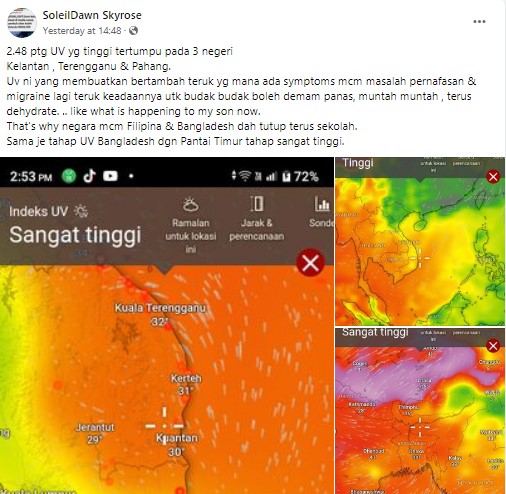 Tutup Sekolah UV Tinggi