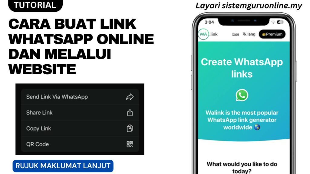 Tutorial Cara Buat Link Whatsapp Online dan Melalui Website 1 Cara Buat Link Whatsapp
