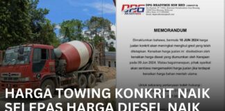 Harga Towing Konkrit Naik Selepas Harga Diesel Naik Harga Towing Konkrit Naik Selepas Harga Diesel Naik