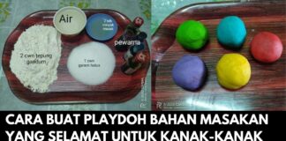 Cara Buat Playdoh Bahan Masakan yang Selamat untuk Kanak-Kanak