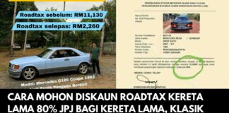Cara Mohon Diskaun Roadtax Kereta Lama 80% JPJ Bagi Kereta Lama, Klasik dan Vintaj yang Sangat Interesting Cara Mohon Diskaun Roadtax Kereta Lama 80% JPJ Bagi Kereta Lama, Klasik dan Vintaj
