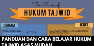 Panduan dan Cara Belajar Hukum Tajwid Asas Mudah