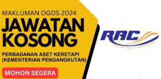 Pengambilan Jawatan Kosong RAC Ogos 2024