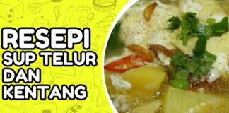 Resepi Sup Telur dan Kentang yang Mudah Guna Beberapa Bahan
