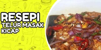 Resepi Telur Masak Kicap yang Mudah Guna Beberapa Bahan
