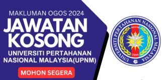 jawatan kosong UPNM Ogos