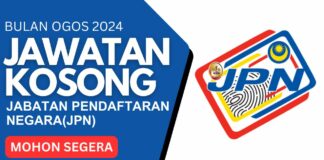 jawatan kosong JPN Ogos 2024