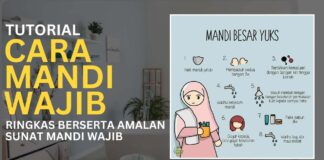 Cara Mandi Wajib dan Amalan Sunat Mandi Wajib