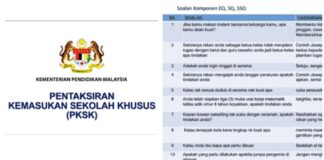 Contoh Soalan PKSK Kemasukan Sekolah Khusus dan Download Soalan PKSK Terkini