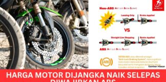 Harga Motor Dijangka Naik Selepas Diwajibkan ABS