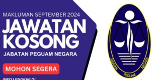 Jawatan Jabatan Peguam Negara September 2024