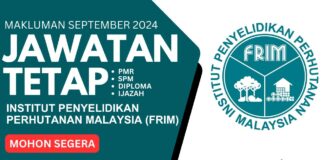 PENGAMBILAN JAWATAN FRIM SEPTEMBER 2024