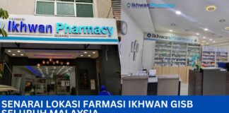 Senarai Lokasi Farmasi Ikhwan GISB Seluruh Malaysia