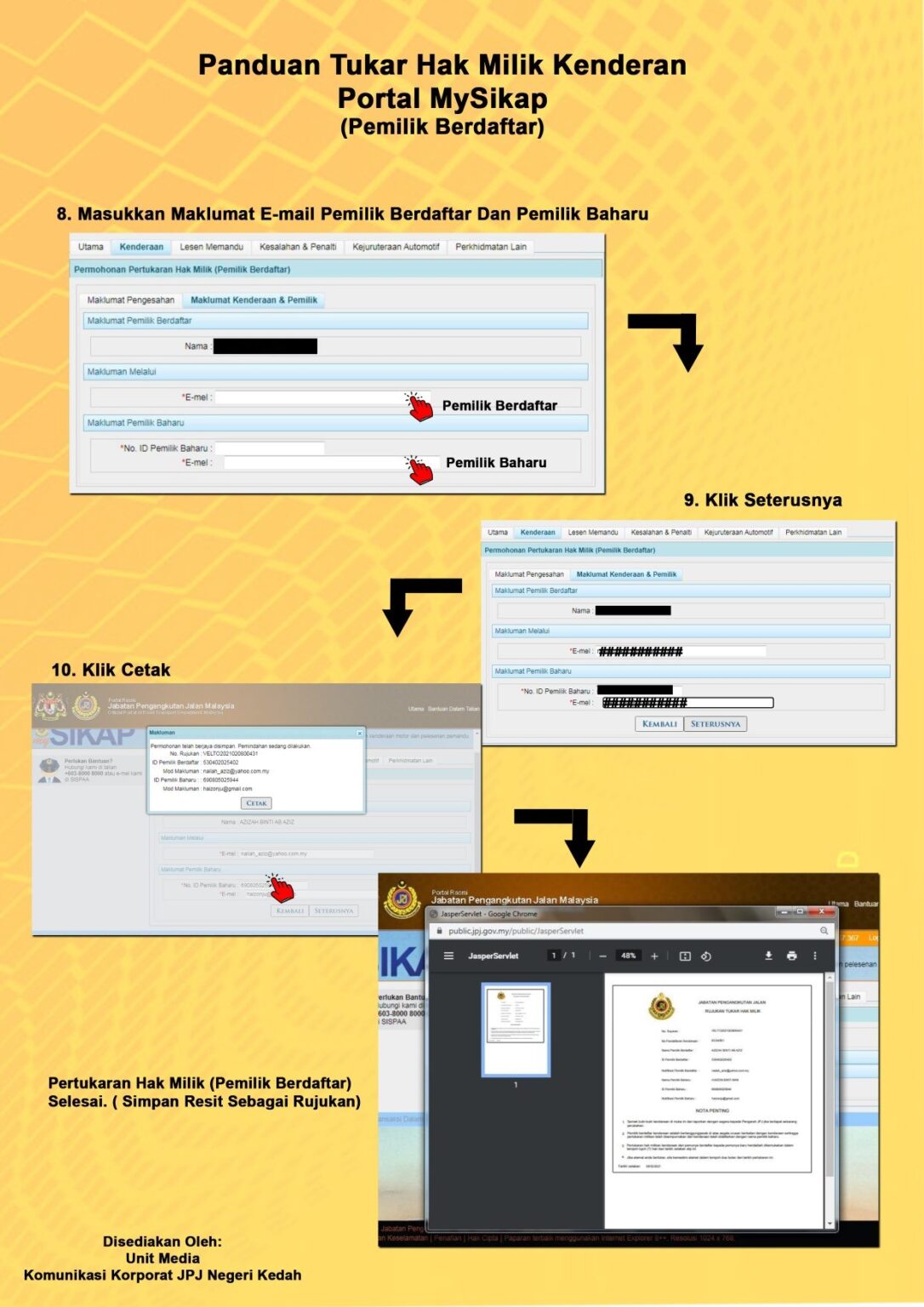 3 Cara Tukar Nama Motor Online, JPJ Dan Agensi