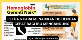 Petua 6 Cara Menaikkan HB Dengan Cepat Bagi Ibu Mengandung