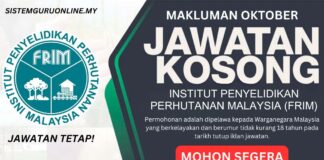 Hebahan Pengambilan Jawatan FRIM Oktober 2024 Tetap Kini Dibuka! Hebahan Pengambilan Jawatan FRIM Oktober 2024 Tetap Kini Dibuka!