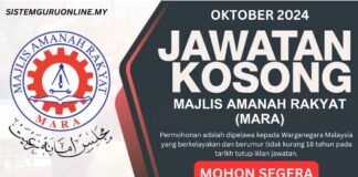 Jawatan Kosong MARA Oktober 2024