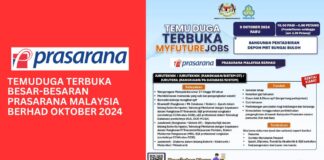 Temuduga Terbuka PRASARANA Oktober 2024
