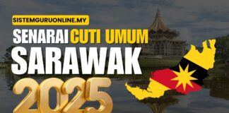 Senarai Tarikh Cuti Umum Sarawak 2025 Terkini Cuti umum Sarawak 2025