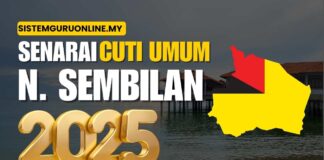 Cuti umum negeri sembilan 2025
