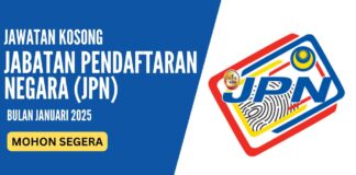 Pengambilan Jawatan JPN Januari 2025