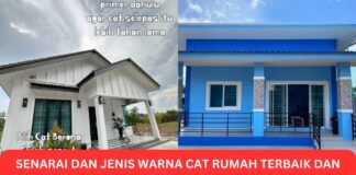 Senarai dan Jenis Warna Cat Rumah Terbaik dan Cantik