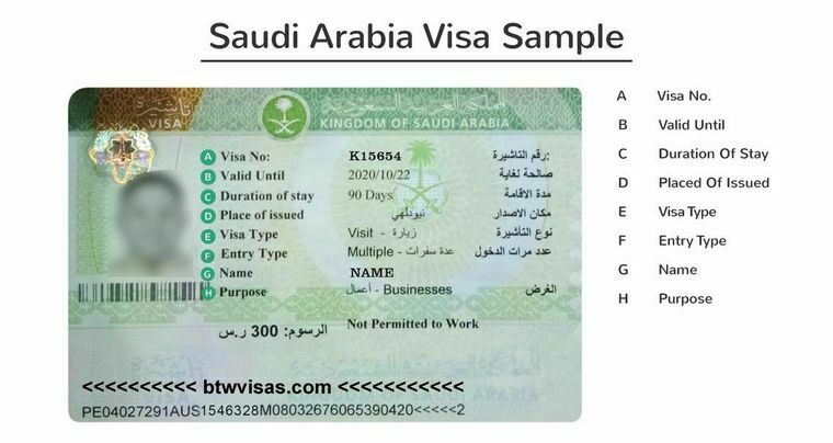 Senarai Visa Arab Saudi Sah dan Tidak Sah untuk Masuk Arab Saudi 2 contoh visa arab saudi